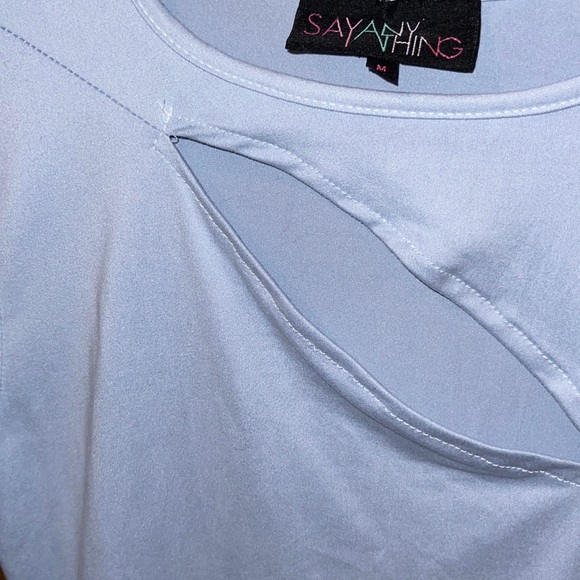 Light Blue Shortsleeved Bodysuit - Picture 2 of 3